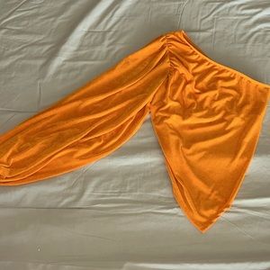 Fashion Nova One Shoulder Asymmetrical Blouse Small